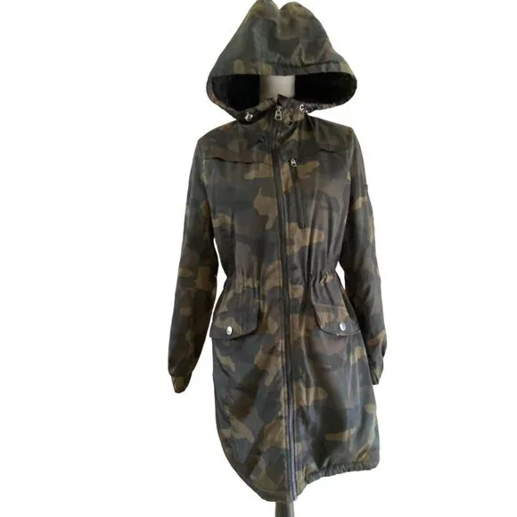 Lucky Brand Jackets Coats Lucky Brand Camo Hooded Jacket
